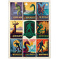MyPuzzle.com Vintage National Parks 1000 Piece Jigsaw Puzzle - Colorful Cardboard Multi-Image Print for Adults