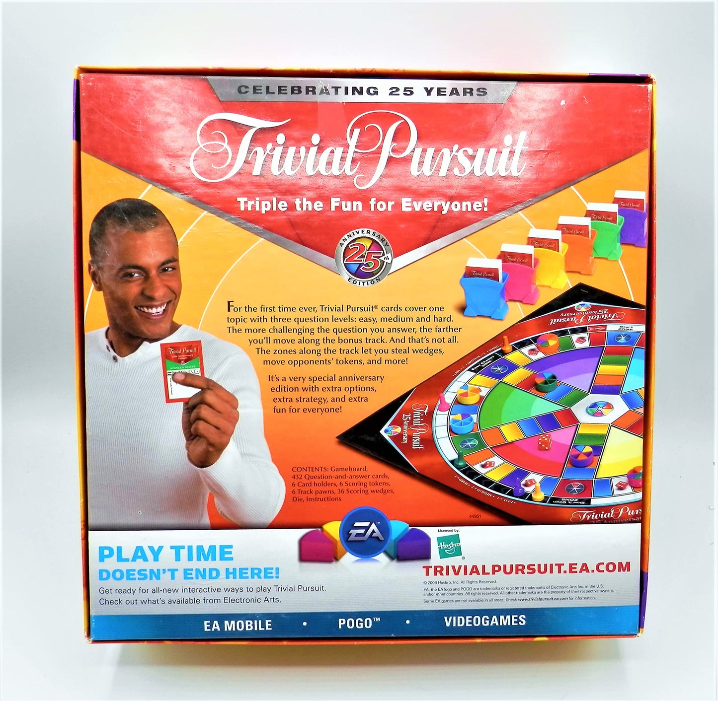 Trivial Pursuit 25th Anniversary Edition Board Game - Multicolor, Paper, Model 44951