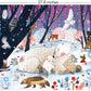 Elena Essex Puzzle - Snowfall | Christmas Puzzles 1000 Pieces | Puzzles For Adults 1000 Pieces | Holidays Snow Polar Bear Winter Animals Puzzle | Size 28X20 Inches
