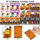 Fovths 24 Pieces Halloween Mini Stuffed Animals Plush Toy With Witch Hat Broom Cards Keychain For Kids Boys Girls Halloween Stuf