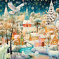 Springbok Enchanted Winter Village enhanced 1000 Piece Holiday Jigsaw Puzzle for mature-themeds - Limited Edition Christmas Collectible Puzzle
