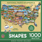 MasterPieces 1000 Piece Jigsaw Puzzle - National Parks of America - 34.65"x22.09" - Cardboard - Model 72356