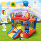 Culaluva Inflatable Bounce House: Bouncy Castle 2-in-1 with Slide for Kids Aged 3-6 - with 370W Blower & Storage Bag - Indoor Ou