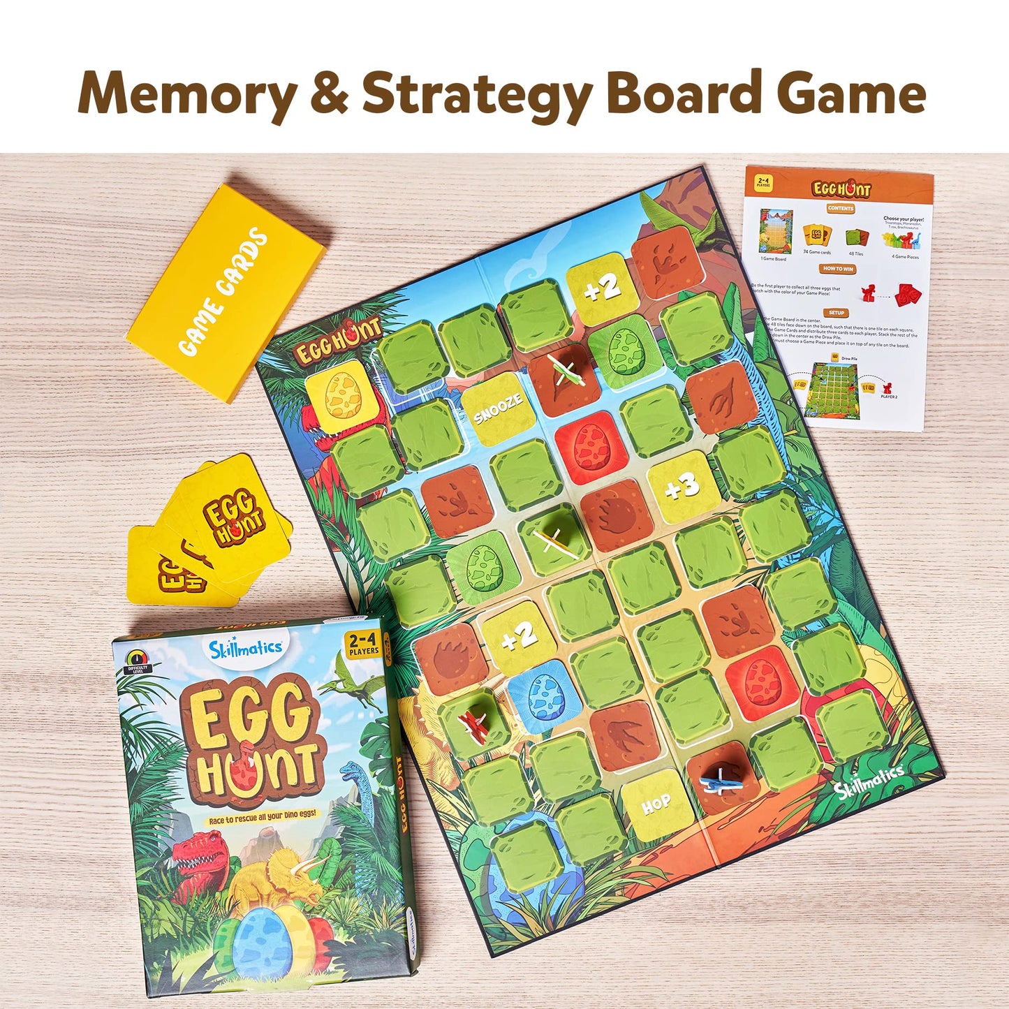 Skillmatics Board Game - Egg Hunt, A Fun Memory & Strategy Game for Ages 5 and Up, Perfect for Families and Gifts