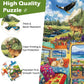 2 Pack 500 Pieces Puzzle for mature-themeds Grassland Snow Mountain Scenery Puzzles Deer Jigsaw Puzzles 500 Pieces RV Travel Puzzles 500 Piece mature-themed Puzzle Challenging Family Activity Great Gift