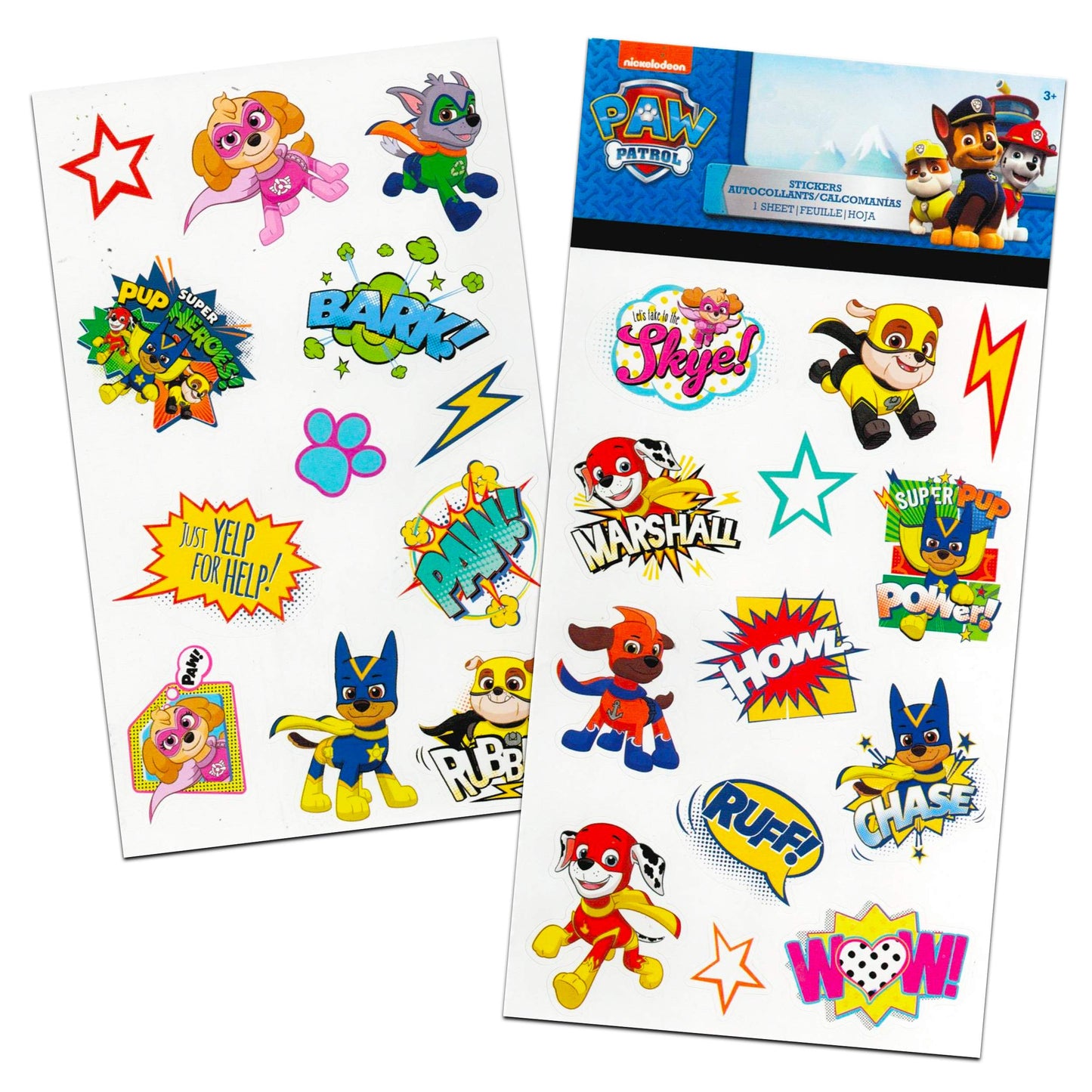 Paw Patrol Puzzle Set - 3 Pc Bundle With Paw Patrol Floor Puzzle, Paw Patrol Hidden Pictures Book, Stickers, More | Paw Patrol F