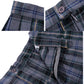 Women`S A Line Plaid Cosplay Short Skirts Costumes(Xl, Light Blue Mixed Green)