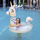 PoolCandy Inflatable Animal Pool Tubes & Swim Rings (Llama Glitter Filled 48 inch Pool Tube Swim Ring)