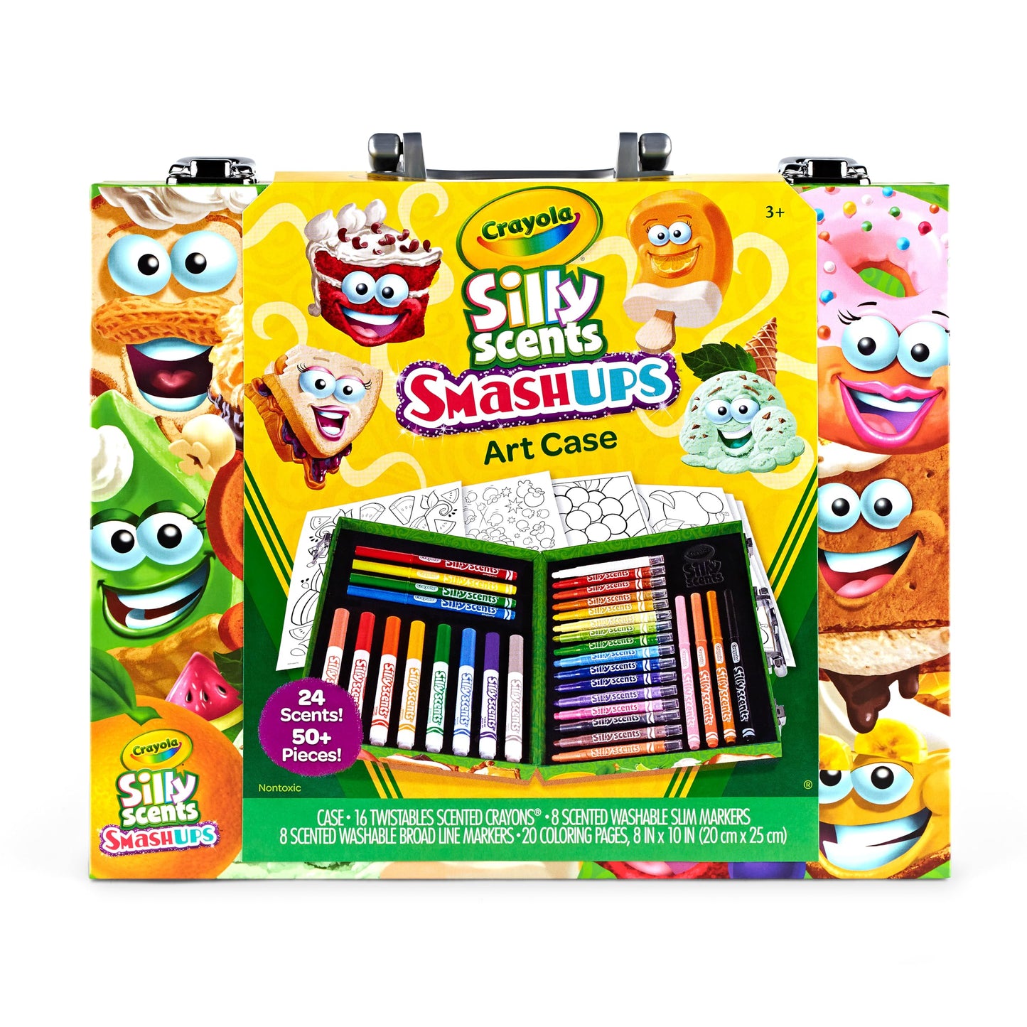Crayola Silly Scents Mini Inspiration Art Case Coloring Set, Gift for Kids Age 4+