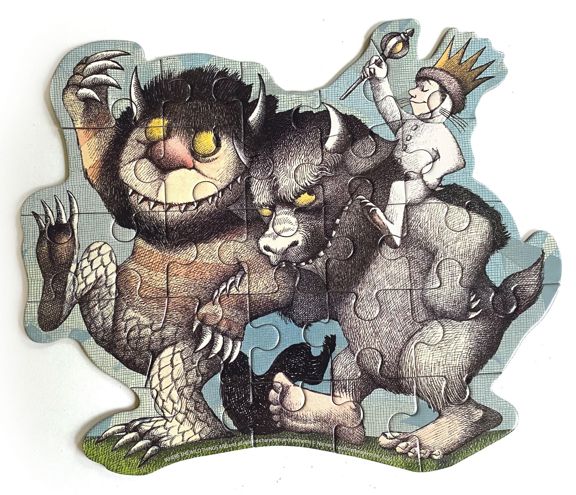 Playhouse Where The Wild Things are 23-piece Die-Cut Shaped Mini Puzzle for Kids