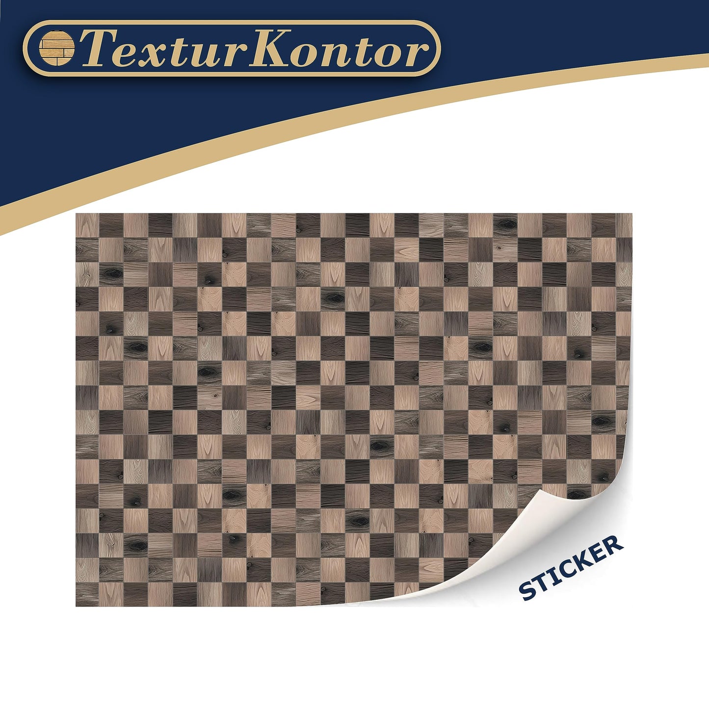 3 Sheets Self-Adhesive Flooring For Dollhouse 1:12 Scale (Wooden Checkerboard Pattern)