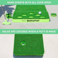GoSports BattlePutt Golf Putting Game - 11 ft Green Putting Green, 2 Putters & 2 Balls, Foam Material, 2-on-2 Pong Style Play