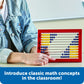 Learning Resources 2-Color Desktop Abacus, Math Concepts, Ages 5+, Red Frame, Multicolor, Model LER4335