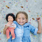 Miniland Clothes For Dolls 15'' Knitted Outfit Sweater & Trausers - Eco, Made In Spain, Quality, Role Play, Educational