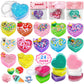 Rifamee 24 Pack Valentines Day Gifts For Kids Butter Shimmery Heart Slime Kit Craft For Boys And Girls With Card Valentine Party