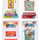 Worlds Smallest Board Games Set Of 4 - Scrabble, Monopoly, Operation, Candy Land (Bundle)