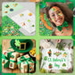 Linaye 1200Pcs St Patricks Day Stickers For Adults Kids, 24 Sheets Cute Shamrock St. Patricks Day Stickers Bulk For Cards Envelo