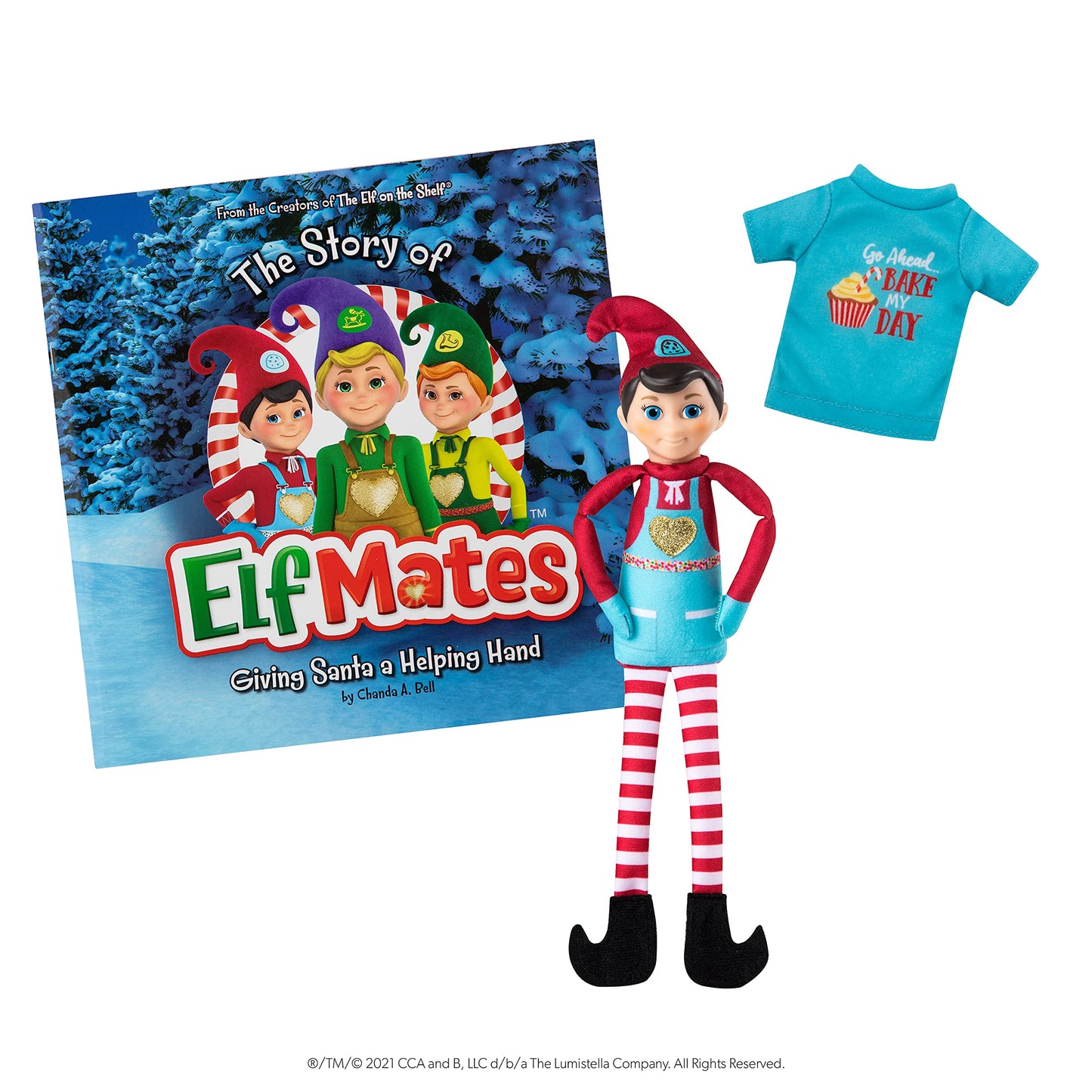 Elf Mates Chef Combo Pack Includes Elf Doll, Storybook And Elf-Sized Shirt - Authentic, Original, Trusted Christmas Elf For Kids