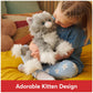GUND Camilla Kitten Plush - Gray/White, 9” Premium Cat Stuffed Animal, Medium, for Ages 1 and Up