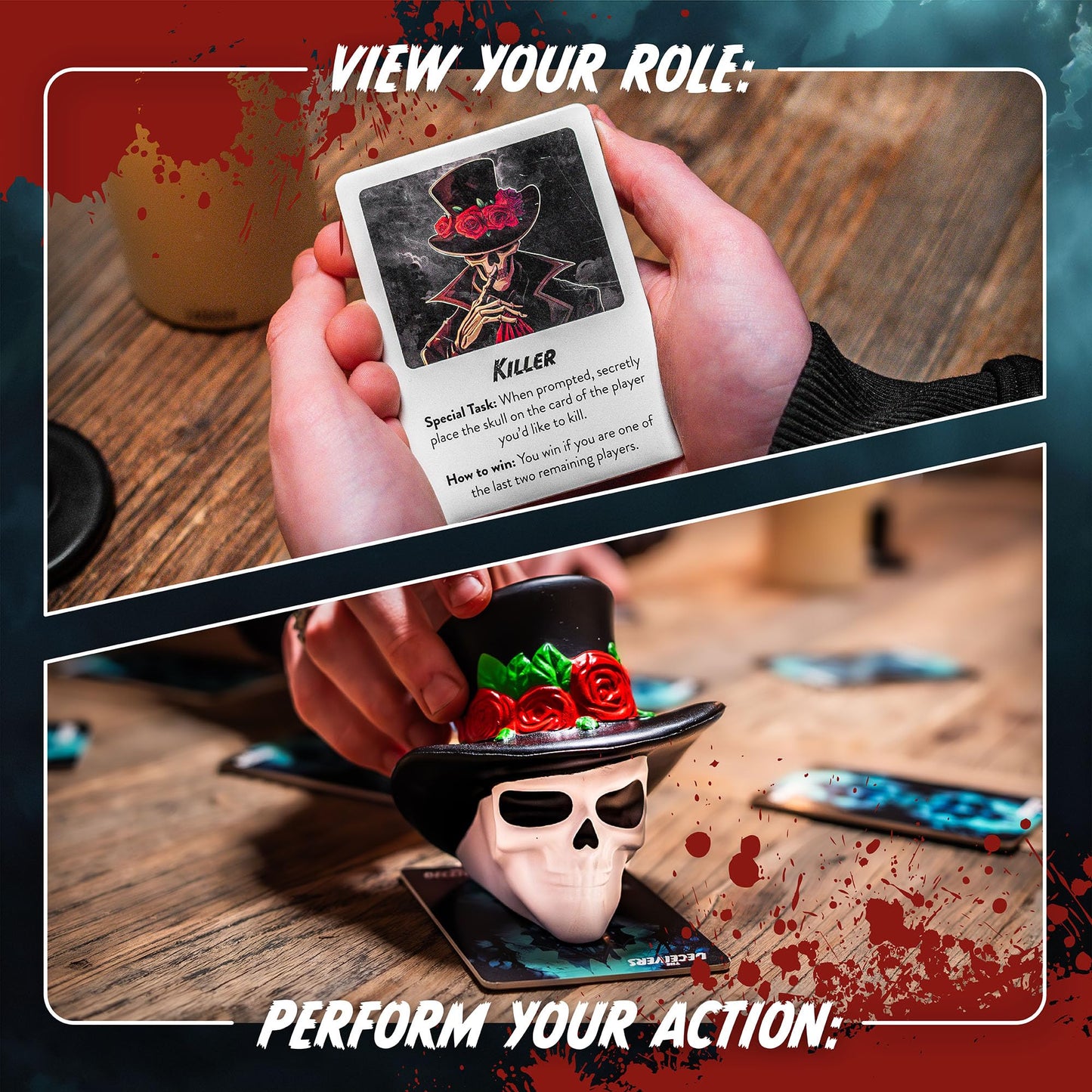 The Deceivers - Murder Mystery Party Game | Like Werewolf | mature-themed Board Game Night  Family Games  Secret Spy Games & Traitor Role-Playing | Bluffing  Deception  and Strategy - CRYPTIC KILLERS