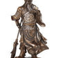 Ptc 10630 Guan Yu Chinese Fighting Warrior Resin Statue Figurine, 12.25''