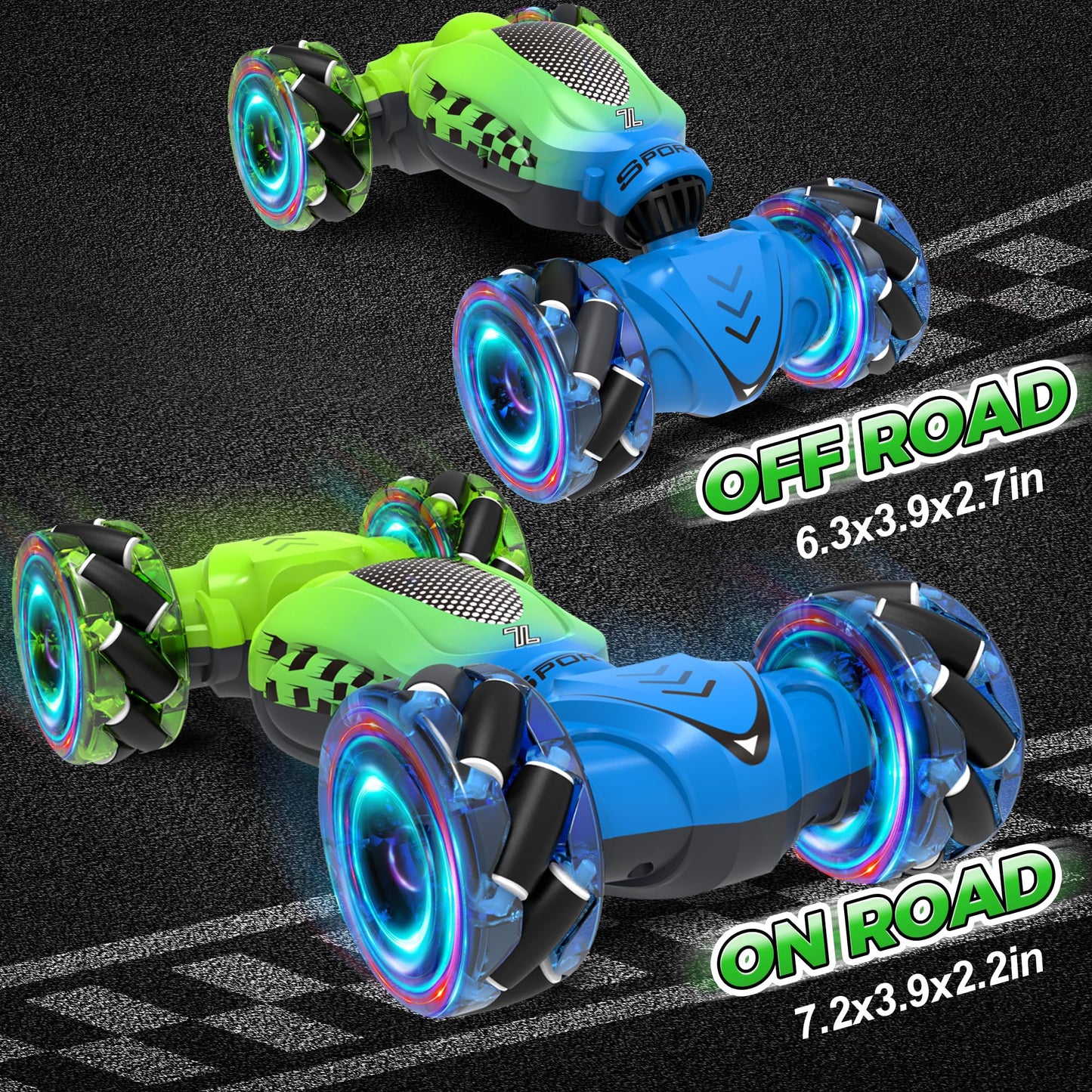 Gesture Sensing RC Stunt Car, for Ages 6 7 8 9 10 11 12 Boys and Girls, Remote Control Car, Toys for Ages 4-12, 4WD Transform Dr