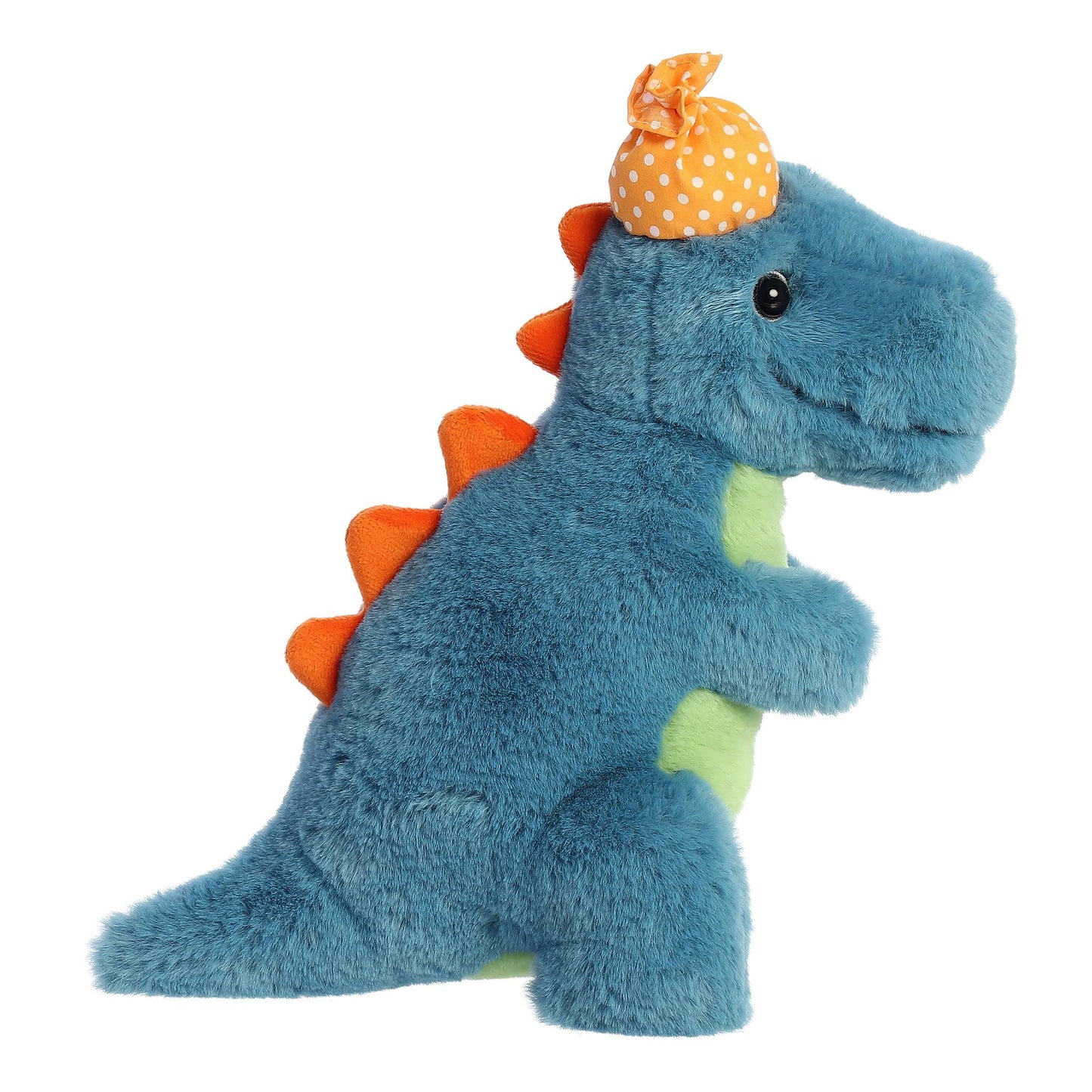 Aurora® Heartwarming Sentiment Get Well Dino Stuffed Animal - Emotional Connection - Personalized Gifting - Blue 11.5 Inches