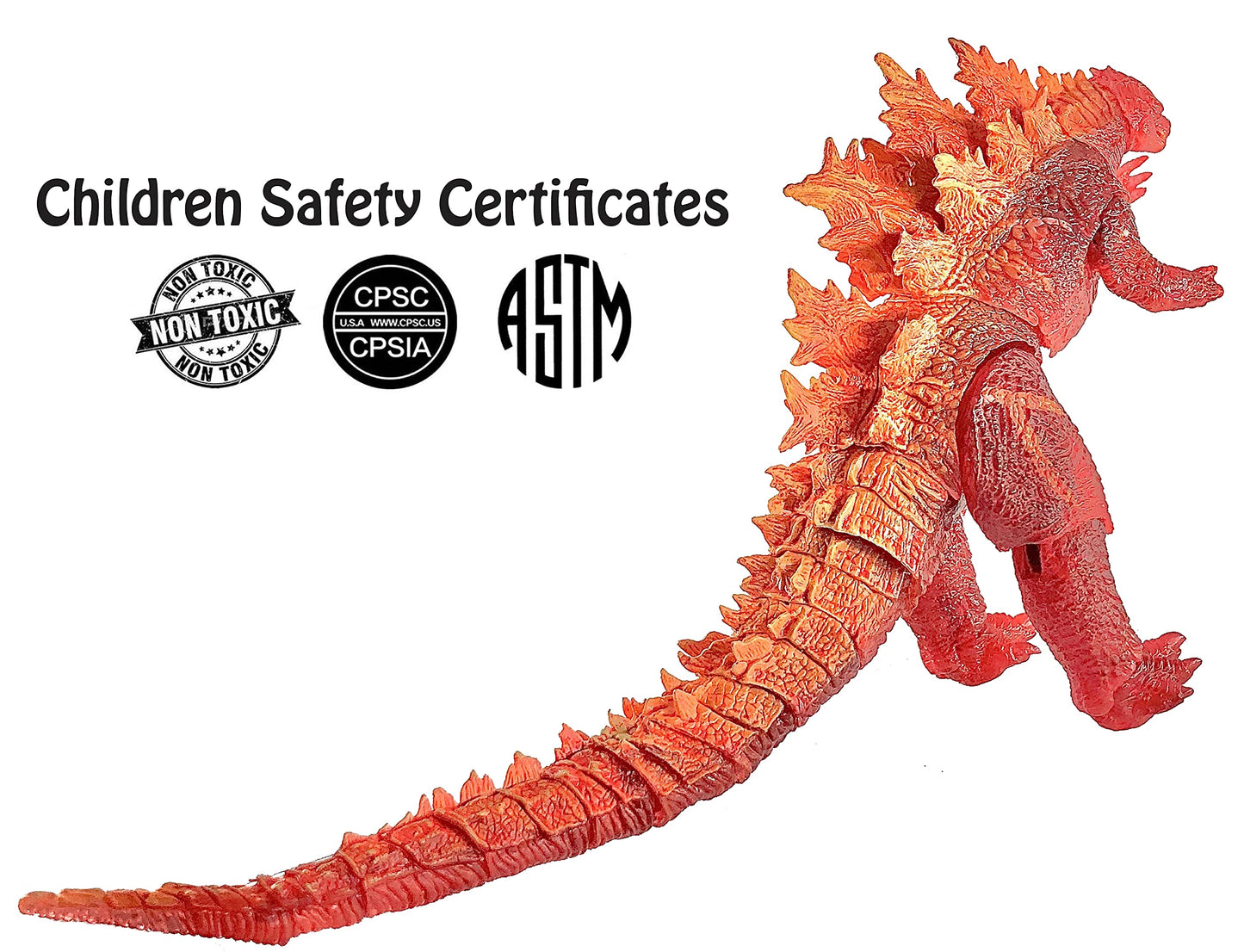 TwCare limited availability Burning Godzilla Action Figure  Not Toys  Very Breakable  for Display & Decoration  Gentle USE ONLY  2021 Movie Series King of The Monsters Movable Joints Birthday Party Gift