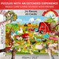 Quokka Search And Find Puzzles For Kids Ages 4-6 - Riddle Kids Puzzles 6-8 Years Old - 70 Unique Pcs | 20 Illustrated Guessing Cards | Engaging Children Themes - Farm Puzzle Gift For Toddlers 3-5