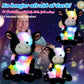 Cuteoy Cow Led Musical Stuffed Animal Light-Up Singing Plush Adjustable Volume Lullaby Plushies Birthday Christmas Toy Gifts For Kids Toddler Girls, 13'