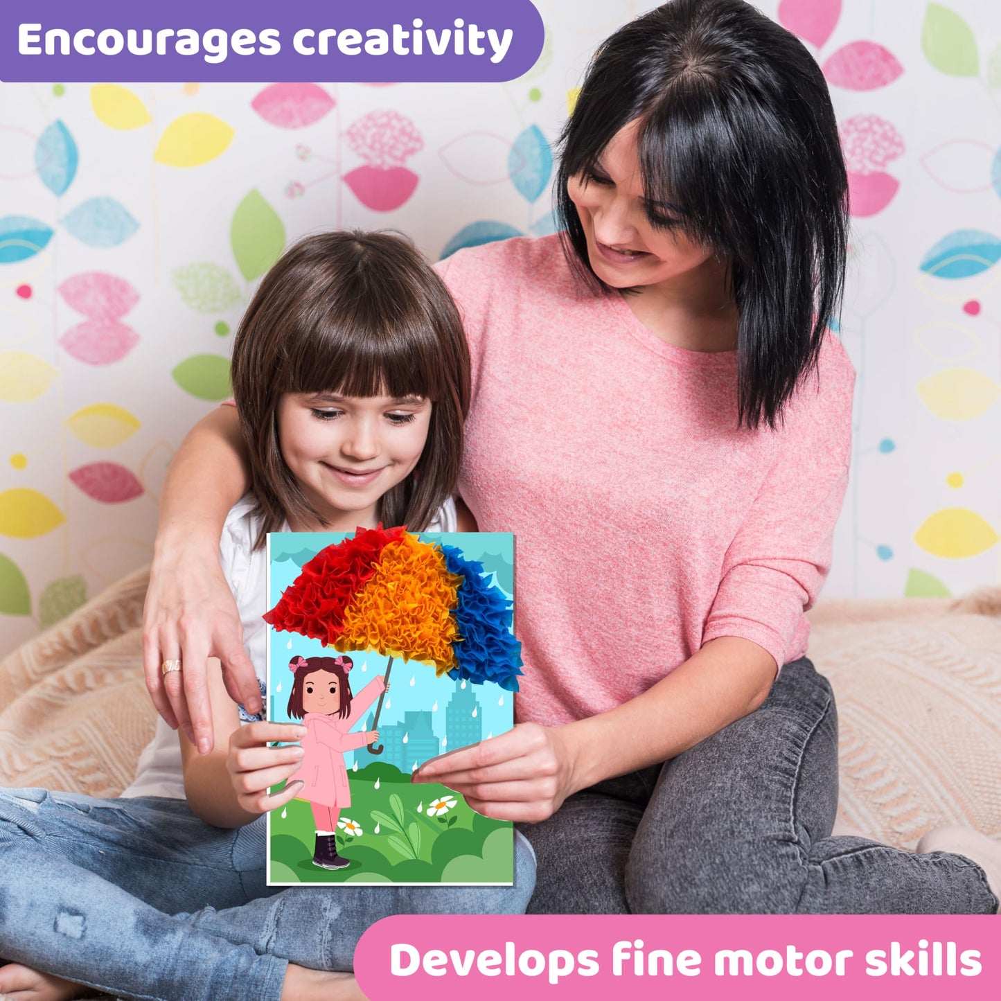 jackinthebox Poke Poke Art for Kids - Fashion Theme Dress Decorations Like Princess, Winter, Monsoon, Hawai, Beach, Ballerina, M