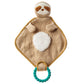 Mary Meyer Knitted Nursery Lovey With Silicone Teether, 10-Inches, Sloth