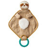 Mary Meyer Knitted Nursery Lovey With Silicone Teether, 10-Inches, Sloth