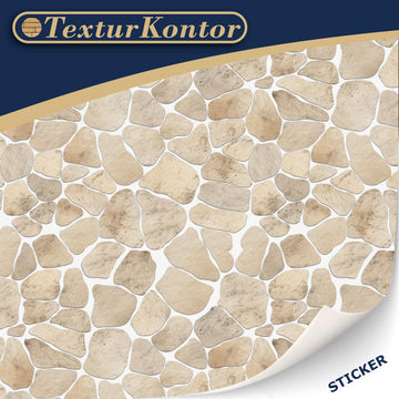 3 Sheets Self Adhesive Floor Tiles For Dollhouse 1:12 Scale (Sandstone Mosaic)