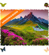 Unidragon Wooden Puzzle Jigsaw, Best Gift For Adults And Kids, Unique Shape Jigsaw Pieces Nature Mountain, 17.3 X 12.1 Inches, 500 Pieces, King Size, Wooden Puzzles For Adults