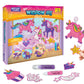 Imagimake Unicorn Window Art Painting Kit - Suncatcher Craft Supplies for Girls Ages 5-8, Perfect Birthday Gift for Kids