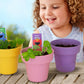 Green Toys Sesame Street Abby'S Garden Planting Activity Set - 17 Piece Kids Outdoor Toy Set With Seeds And Stickers. No Bpa, Phthalates, Pvc. Dishwasher Safe, Recycled Plastic, Made In Usa.