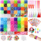 XKDOUS 64 Colors Rubber Band Bracelet Kit, Bracelet Making Kit for Art and Craft, Rubberband Bracelets Kit for Kids Ages 6+, Ban