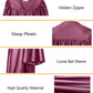 GradPlaza Shiny Choir Robe Kindergarten Preschool Graduation Gown Shiny Graduation Gown for Kids Maroon Size 33