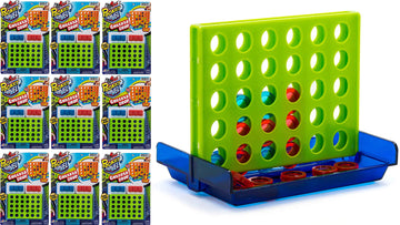 JA-RU Mini Connect Travel Game Board (12 Toys) Family Board Games for Kids. Original Pocket Travel Size Games. Fun Indoor & Outd