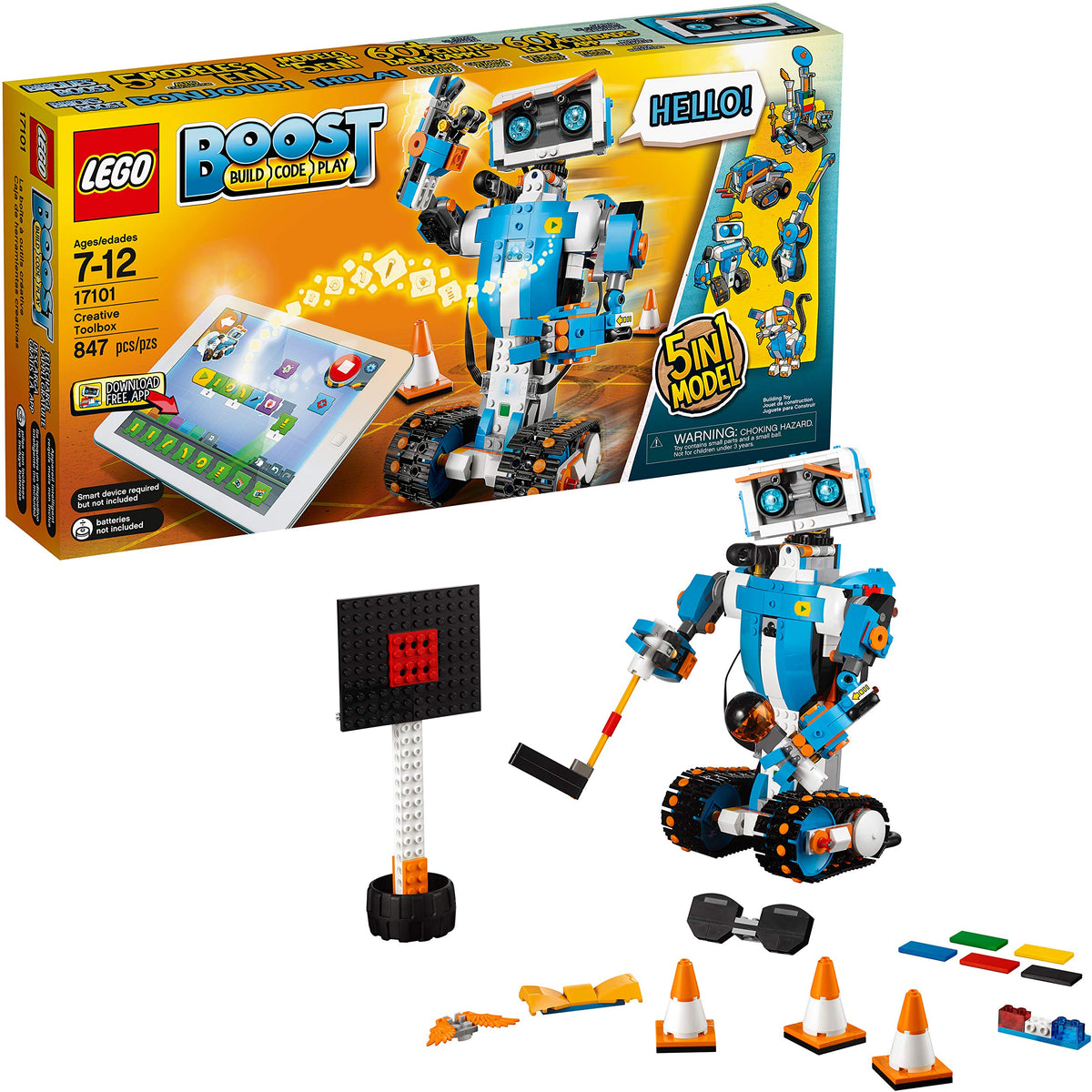 Fun Robot Building & Coding Set