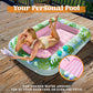 Sloosh Inflatable Tanning Pool Lounger Float, 70' X 46' Pool Floats Adult With Pillow, 4 In 1 Suntan Tub Raft Floatie,Sunbathing Bed Lounge For Water Blow Up Kids Ball Pit Party Gifts, L-Cyan Pink