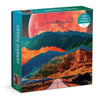 Galison Cosmic Highway - 1000 Piece Puzzle Fun and Challenging Activity with Bright and Bold Artwork of Surreal Landscapes for A