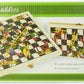 CHH Games Folding Wooden Snakes and Ladders Game - Brown, Model CHH1158, Classic Family Fun
