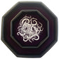Fantasydice-Cthulhu Tome-Purple- Dice Tray - 8'' Octagon with Lid and Dice Staging Area- Holds 5 Sets(7 Dice Set/Standard) for A