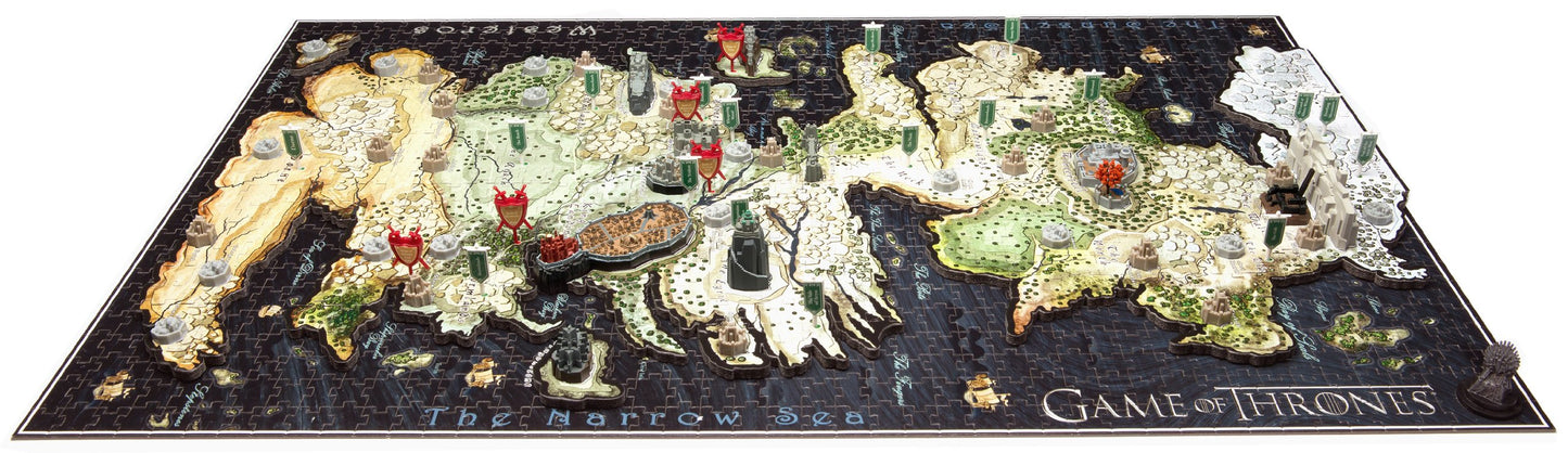 Ventura Games 4D Cityscape Game of Thrones 3D Mini Puzzle (350 Pieces) - Westeros Model 51001, Cardboard Construction