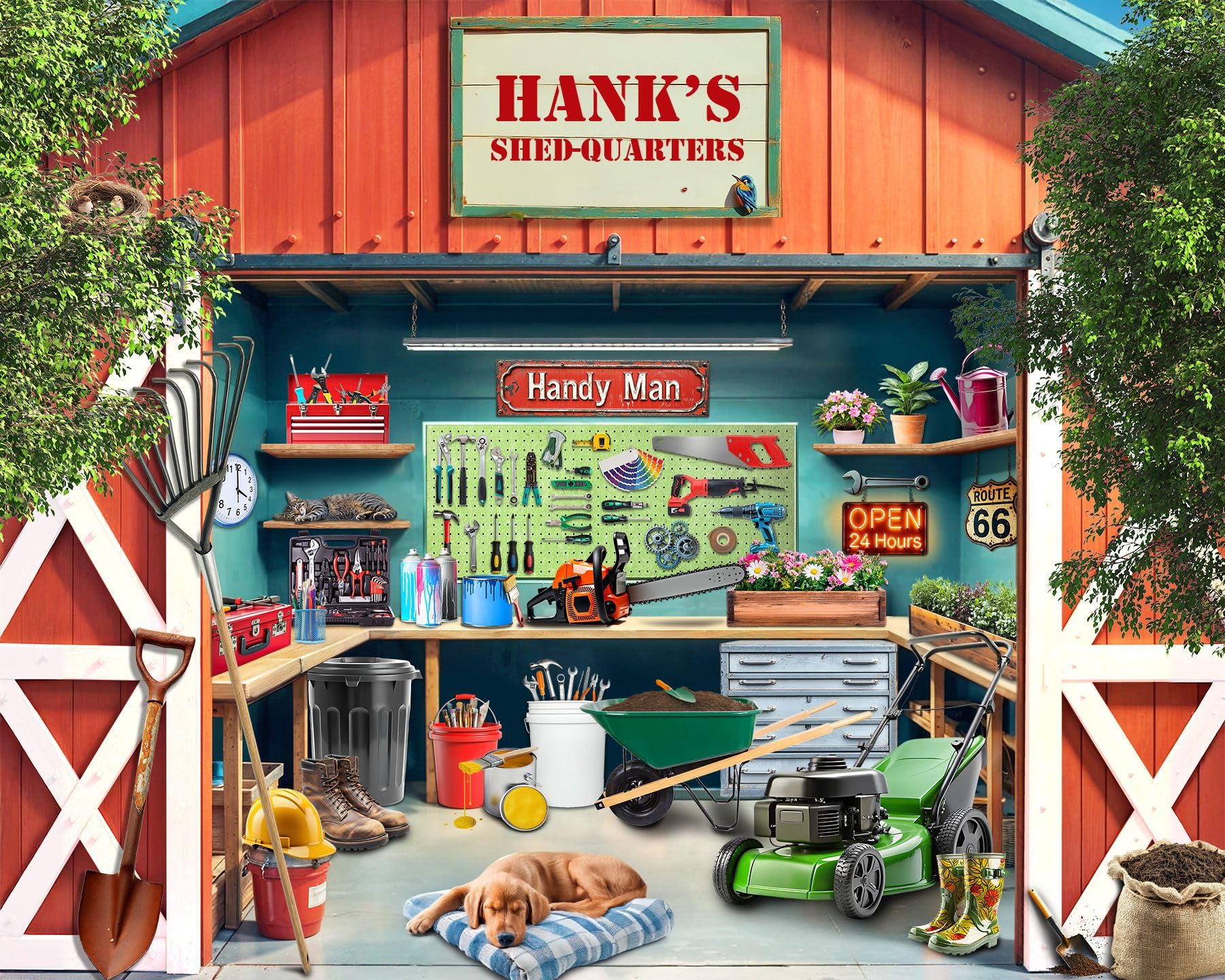 Springbok Shed-Quarters 1000 Piece Jigsaw Puzzle for Adults - Garden Shed - Unique Cut Pieces - Made in USA
