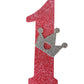 My Party Suppliers First Birthday Number 1 Cake Topper /| Decorative Crown / 1St Fairy Wand/Princess Birthday Decoration Pink