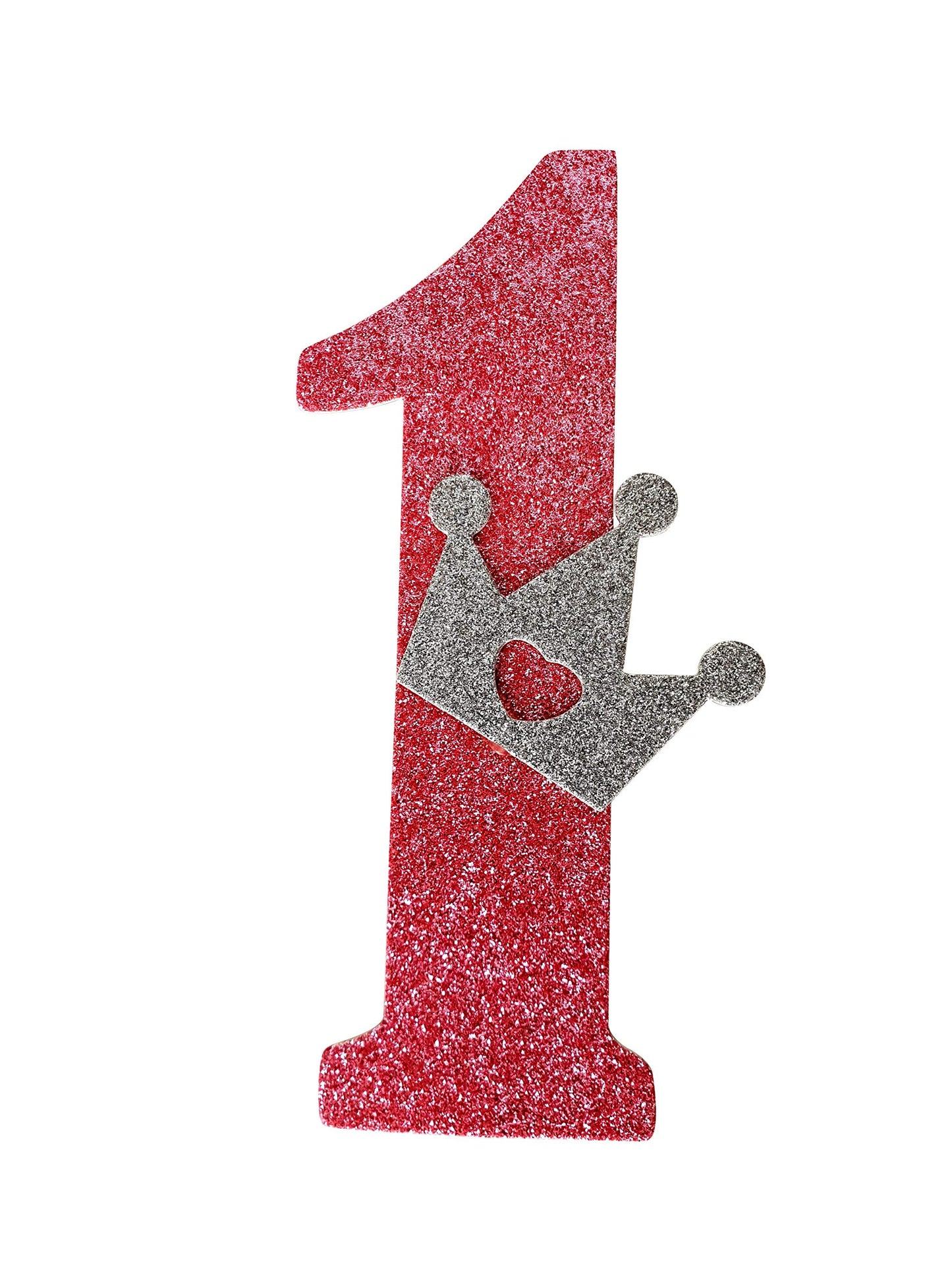 My Party Suppliers First Birthday Number 1 Cake Topper /| Decorative Crown / 1St Fairy Wand/Princess Birthday Decoration Pink