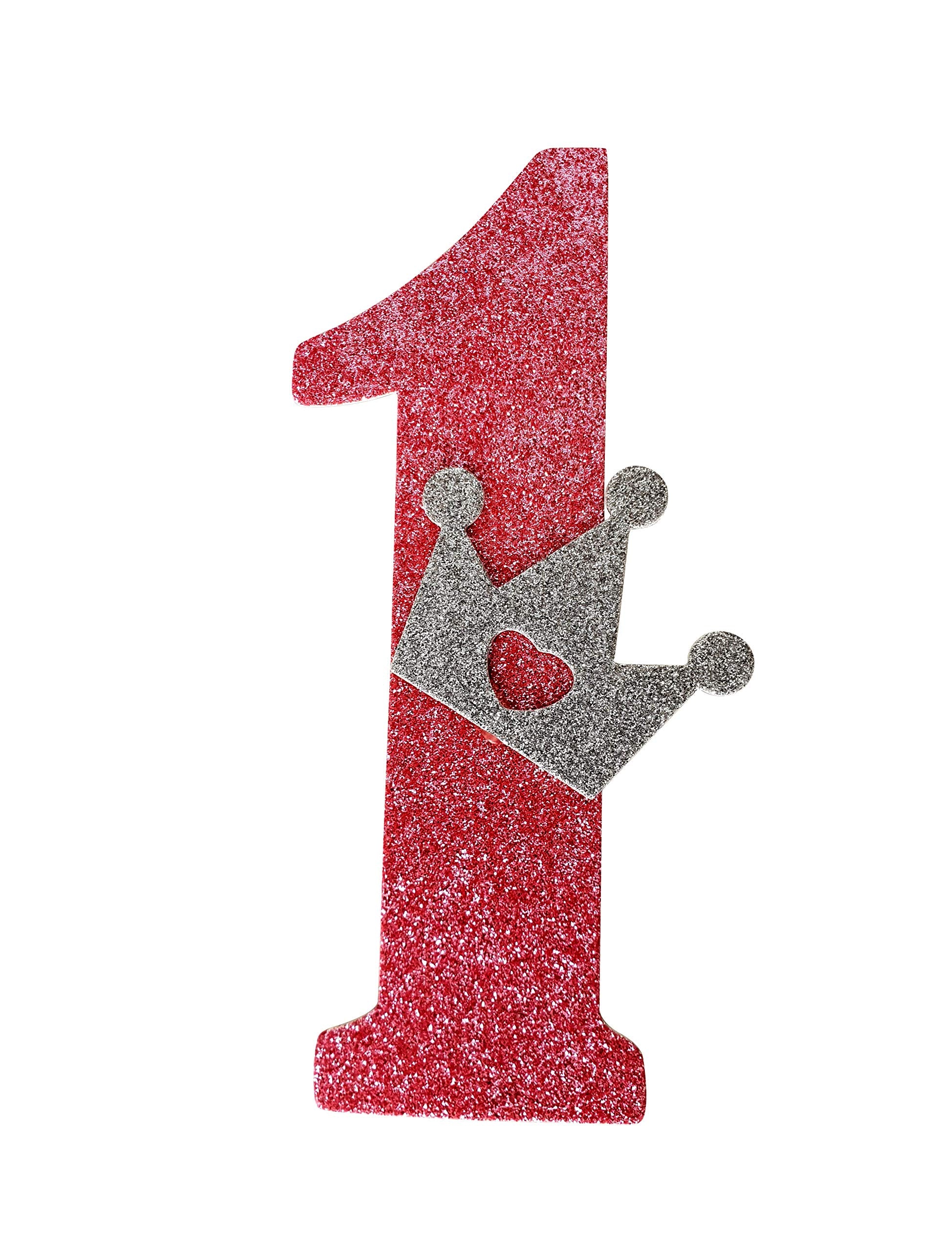 My Party Suppliers First Birthday Number 1 Cake Topper /| Decorative Crown / 1St Fairy Wand/Princess Birthday Decoration Pink